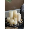 Gulches Flame Candles: 4x6" Unscented White & Ivory, 3.5" Scented with Holders, 2.8" Earl Grey in Glass - 3 of 4