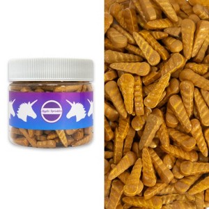 Mystic Sprinkles Candy Shapes Golden Unicorn Horn - 1 of 4