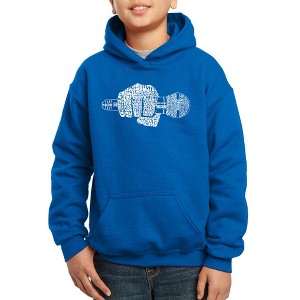LA Pop Art 90's Rappers - Boy's Word Art Hooded Sweatshirt - 1 of 4