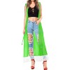 LA LEELA Women's Summer Open Front Lightweight Vacation Beachwear Long Bathing Suit Duster Holiday Swimwear Cardigan - 4 of 4