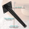 Unique Bargains Metal Sofa Furniture Leg with Screws for Cupboard Table 4 Pcs - 3 of 4