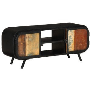 vidaXL TV Stand 43.3 in.x11.8 in.x17.7 in. Solid Wood Reclaimed - 1 of 4