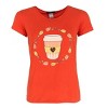 Not a Morning Person Women's  Pumpkin Spice Short Sleeve PJ Set - image 2 of 4