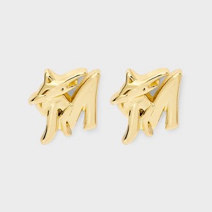 Bijoux Sport by Luv Aj MLB Gold Logo Stud Earrings - 1 of 3