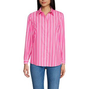 Lands' End Women's No Iron Supima Cotton Long Sleeve Shirt - 1 of 3