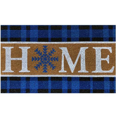Snowflake Home Coir Winter Doormat 30 X 18 Indoor Outdoor