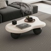 CENGHU Cloud Shaped Coffee Table, Tea Table, Sofa Table, Modern End Side Table for Living Room, Dining  Room, Bedroom, Small Spaces - 2 of 4