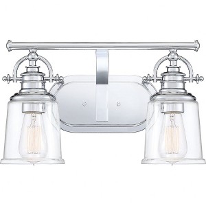 Quoizel Lighting Grant 2 - Light Vanity in  Polished Chrome - 1 of 3