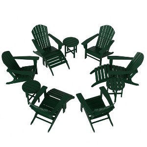 WestinTrends Dylan HDPE Outdoor Patio Adirondack Chair (12-Piece Set) - 1 of 4