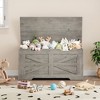 Whizmax Storage Chest, 39.4" Toy Chest for Boys Girls, Kids Wood Large Toy Box, Storage Bench with Safety Hinge for Entryway, Bedroom, Playroom - 2 of 4
