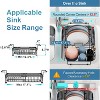 Attop Expandable in Sink Dish Drying Rack -Over The Sink Dish Drainer Drying Rack for Kitchen Sink, Dish Rack with Utensil Holder, Black - 3 of 4