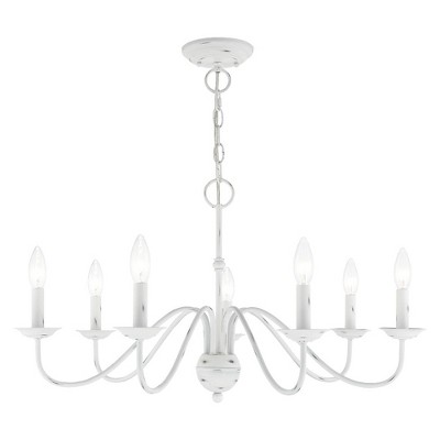 Livex Lighting Windsor 7 - Light Chandelier in  Antique White