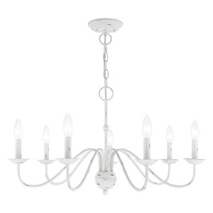 Livex Lighting Windsor 7 - Light Chandelier in  Antique White - 1 of 2