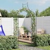 vidaXL Garden Arch, Arch Trellis, Metal Arch, Weather-Resistant, Dark 111.4"H x 50.8"W Green - 2 of 4