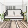 Tangkula Wicker Porch Swing 2-Person Outdoor Patio Hanging Chair w/ Cushions Mix Brown - 4 of 4