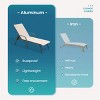 Pellebant Outdoor Lounger Aluminum Adjustable Chaise Lounge Chairs with Arms (Set of 2) - 3 of 4