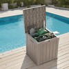 MAYEERTY 50 Gallon Large Capacity Outdoor Deck Box for Patio Furniture Cushions, Pillow with Wheels - 4 of 4