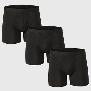 Alpine Swiss Mens Boxer Briefs 3 Pack Underwear Breathable Cotton Modal Trunks - 1 of 4