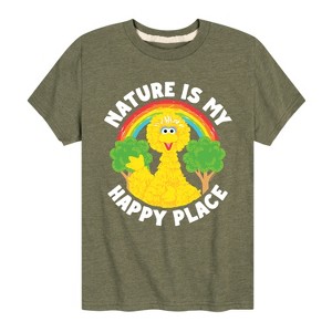 Boys' - Sesame Street - Nature Is My Happy Place Short Sleeve Graphic T-Shirt - 1 of 4