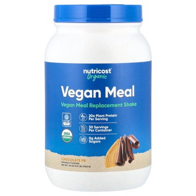 Nutricost Organic Vegan Meal, Chocolate PB, 3.9 lb (1,763 g)