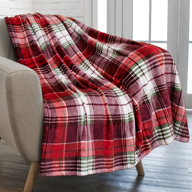 PAVILIA Soft Waffle Blanket Throw for Sofa Bed, Lightweight Plush Warm Blanket for Couch, 1 of 6
