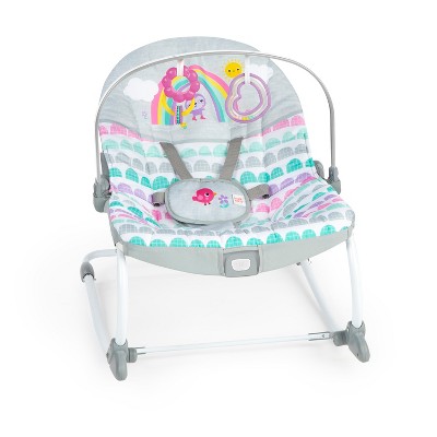 Bright Starts Infant to Toddler Baby Rocker - Rosy Rainbow