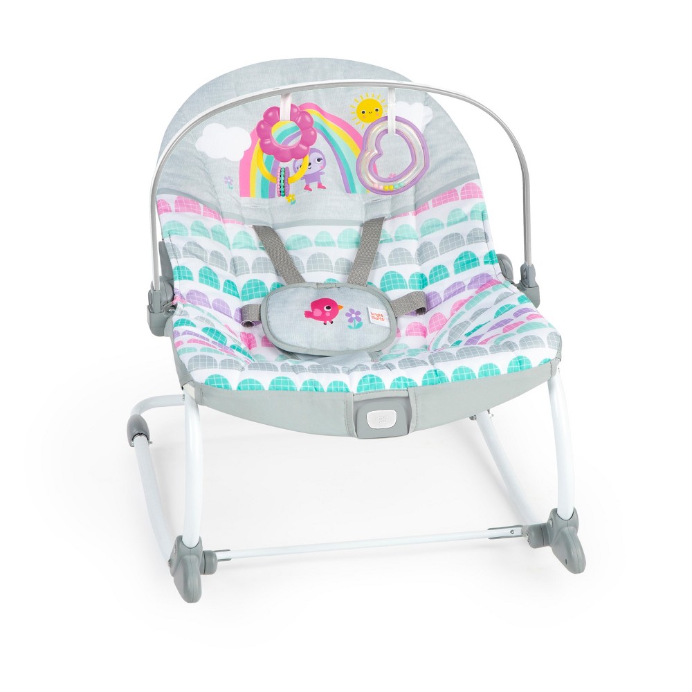 Bright Starts Infant to Toddler Baby Rocker - Rosy Rainbow -  89298664