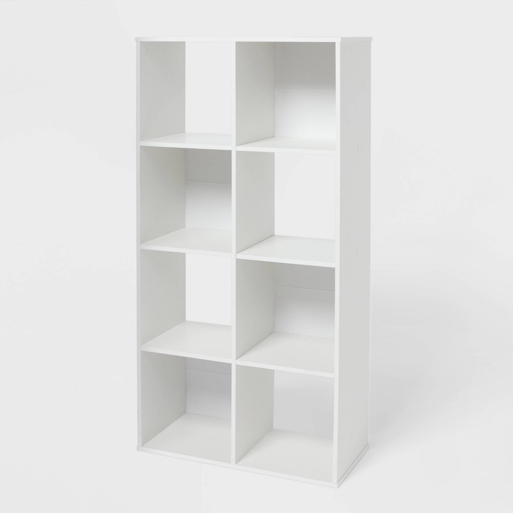 (2) 8-Cube Book Shelf White - Brightroom (BID IS PER ITEM, LOT IS FOR ITEMS TOTAL.)