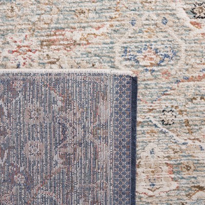 Vivaldi Ivory and Navy Hand-Knotted Oriental Rug - Easy Care