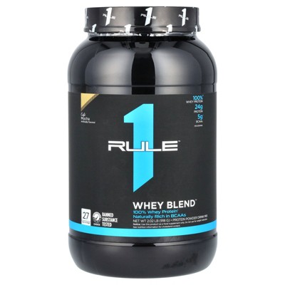 Rule One Proteins Whey Blend, Protein Powder Drink Mix, Cafe Mocha, 2.02 lb (918 g)
