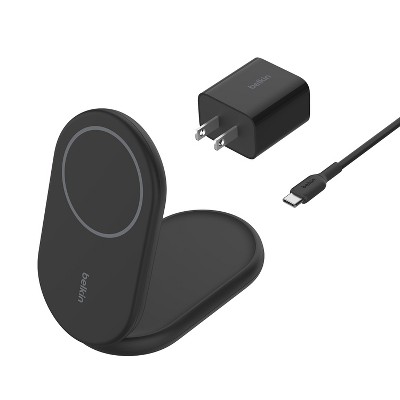 Belkin® BoostCharge Magnetic Foldable Wireless Charging Stand with 15-Watt Qi2