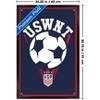 Trends International US Soccer - USWNT Logo 25 Framed Wall Poster Prints - 3 of 4