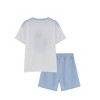 Boy Casual Summer T-Shirt and Shorts Sets Hawaiian Outfit Kid Leaves Prinfted Short Sleeve Shirt Top shorts Suits - 2 of 3