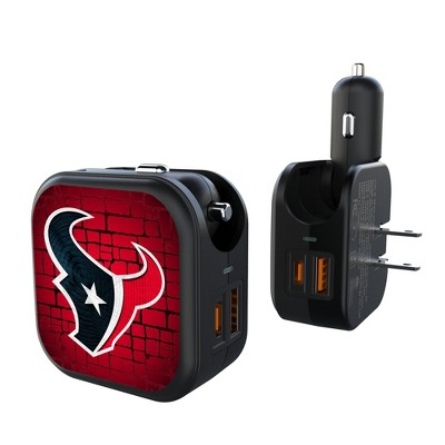 NFL AFC Teams Brick Wall 18-Watt 2 in 1 USB A/C Charger
