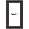 PosterPalooza | Panoramic 3.5" Wide Ornate Black Frame - UV Acrylic, Foam Board Backing, Hanging Hardware - 2 of 4