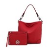 MKF Collection Viviana Vegan Leather Hobo Bag with Matching Wristlet by Mia K - 2 of 4