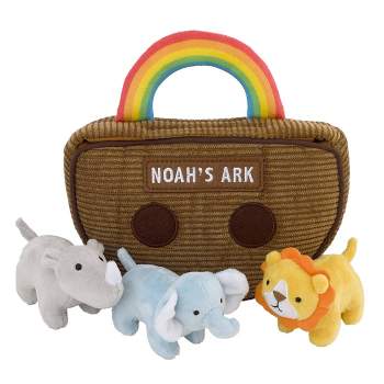 Little Love by NoJo Noah's Ark Toy Set - Rainbow Plush - 4pc