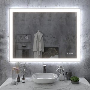 Black Framed LED Mirror - 1 of 4