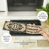 Evergreen Flag Cambridge Monogram Burlap Sassafras Switch Mat, Letter D - 3 of 4