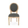 GDFStudio Newman French Country Upholstered Dining Chairs (Set of 2) - 4 of 4