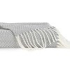 Soft Herringbone Throw Blanket With Fringe 50" X 60" - Becky Cameron - 3 of 4