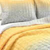 2pc Twin Glitter Ombre Metallic Print Kids' Quilt Set Yellow/Gray - Lush Décor: Kids Bedding, Teen Room Decor, Microfiber - 3 of 4