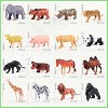 Safari Animals Figures Toys, Realistic Jumbo Wild Zoo Forest Figurines Plastic African Jungle Animals Playset for Kids Toddlers, 16Piece Gift Set - 2 of 4