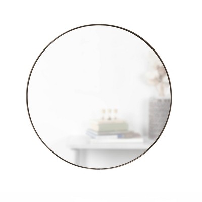 34" Hubba Round Wall Mirror Titanium - Umbra