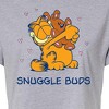 Women's - Garfield - Snuggle Buds Cropped Graphic T-Shirt - 2 of 4