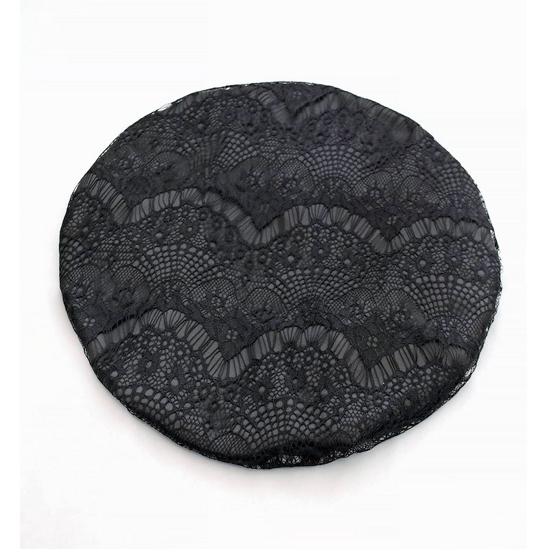 Evolve Products Lace Satin Hair Bonnet - Black, 4 of 5
