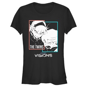 Juniors Womens Star Wars: Visions The Twins Shout T-Shirt - 1 of 4