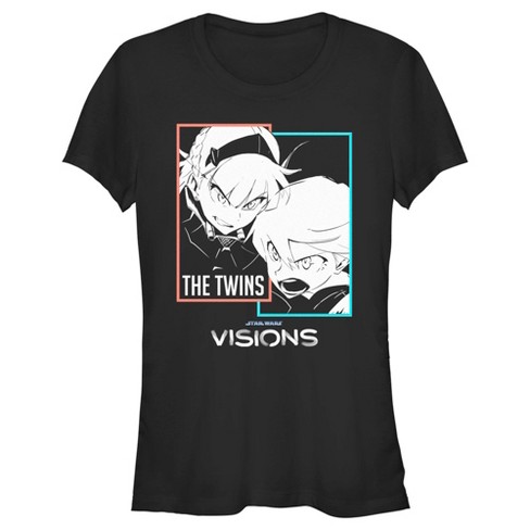 Juniors Womens Star Wars: Visions The Twins Shout T-Shirt - image 1 of 4