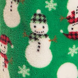 green - buffalo plaid snowman