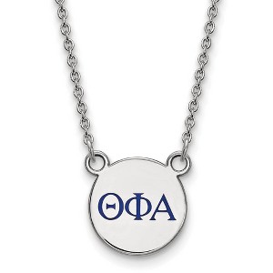 Black Bow Jewelry Sterling Silver Theta Phi Alpha Greek Life Necklace 18 Inch - 1 of 4